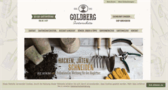 Desktop Screenshot of goldberg-gartenschatz.com