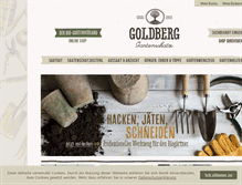 Tablet Screenshot of goldberg-gartenschatz.com